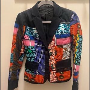 Gracia Multicolor Patchwork Blazer